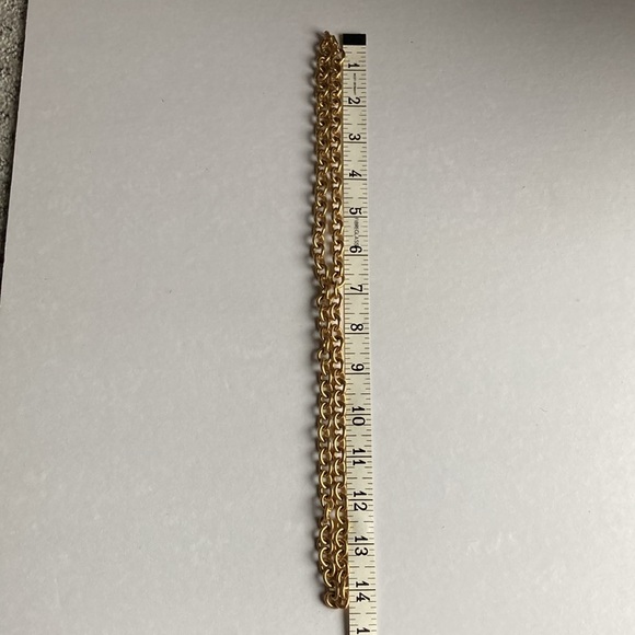 Vintage Monet Gold Tone Heavy Weight  Chain Link Necklace - Picture 6 of 8